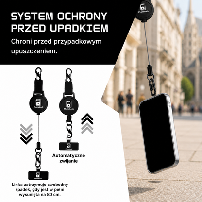 PhoneLock™ – zabezpiecz swój telefon przed upadkiem i kradzieżą