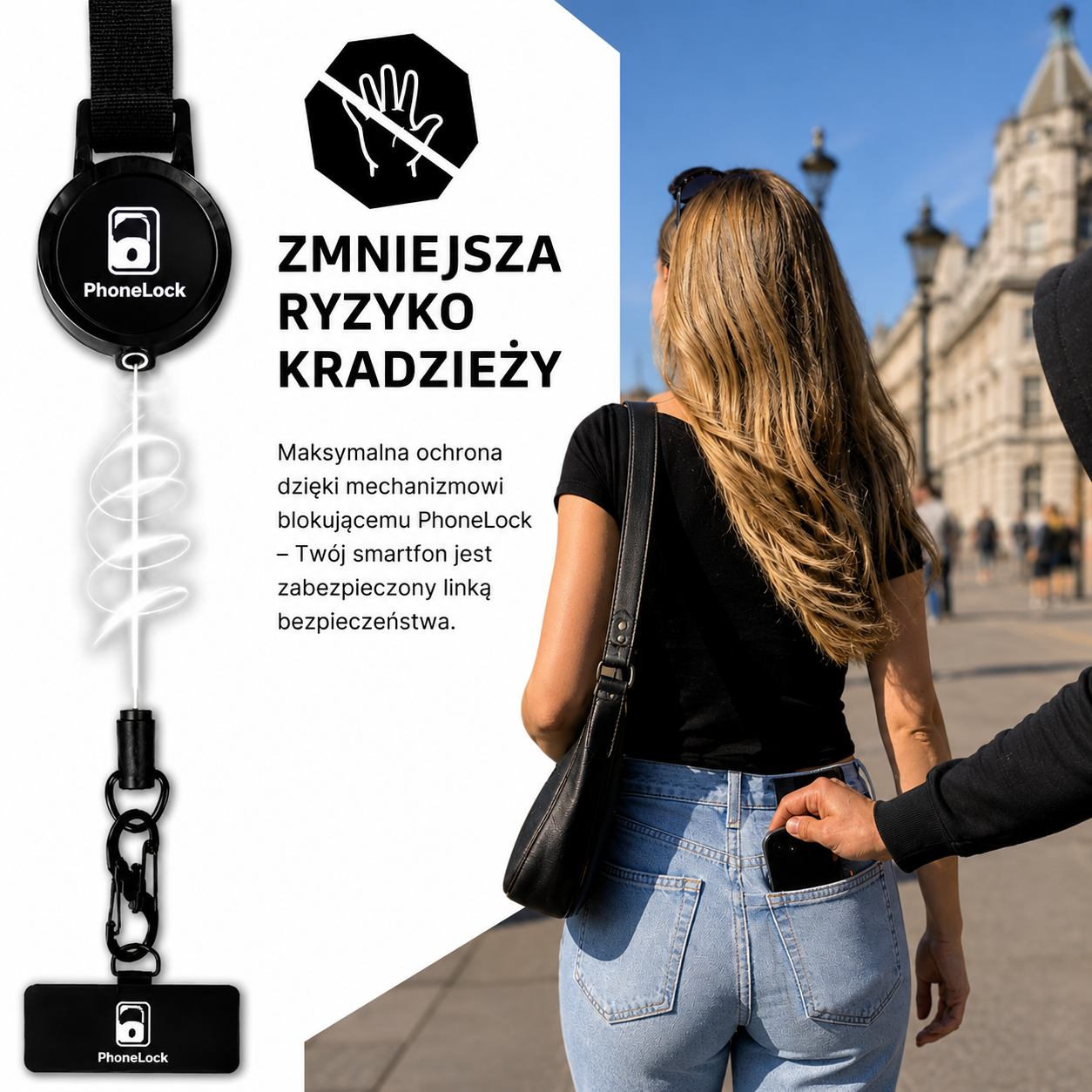 PhoneLock™ – zabezpiecz swój telefon przed upadkiem i kradzieżą
