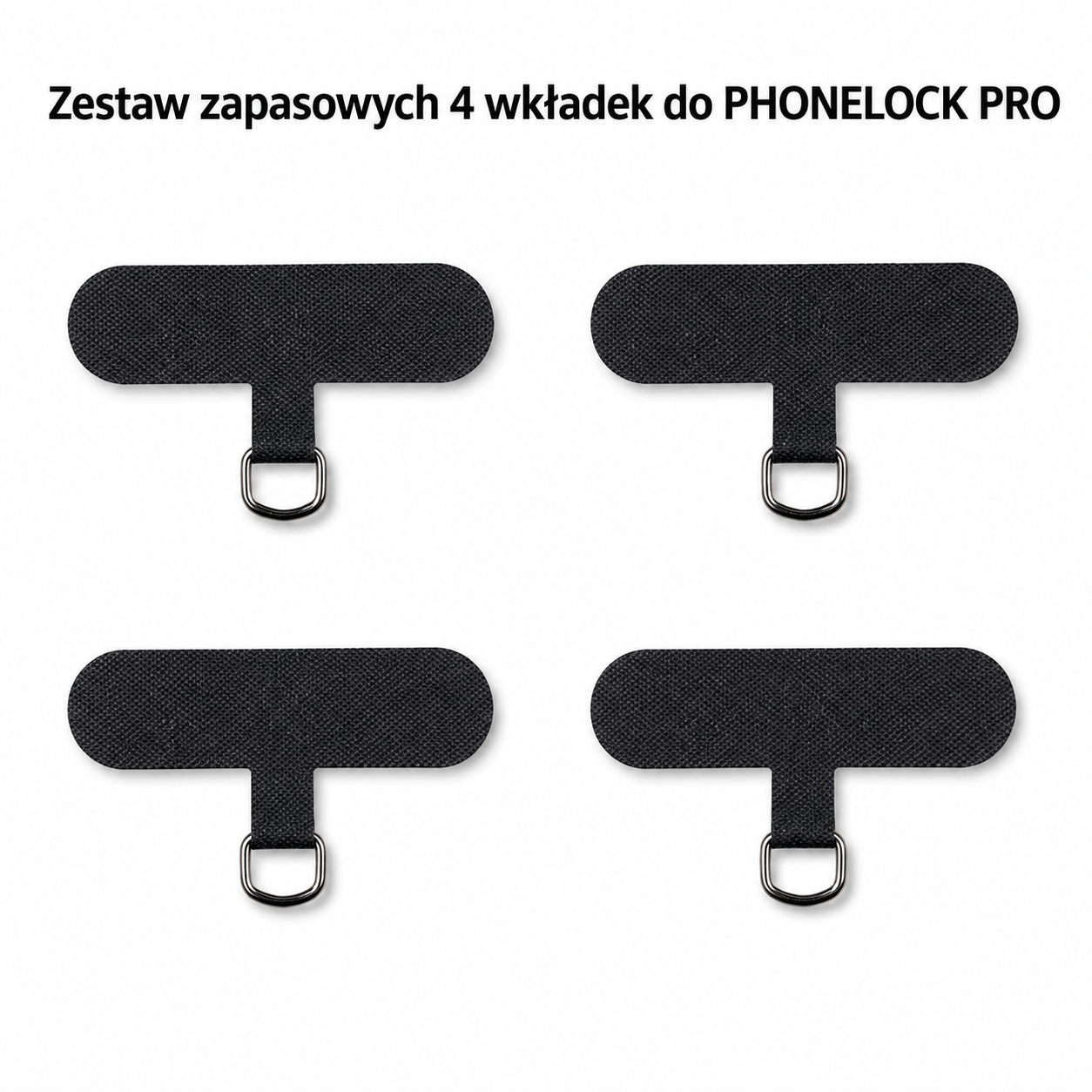 Zapasowe 4 szt. wkładek do PHONELOCK PRO