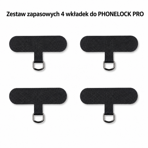 Zapasowe 4 szt. wkładek do PHONELOCK PRO